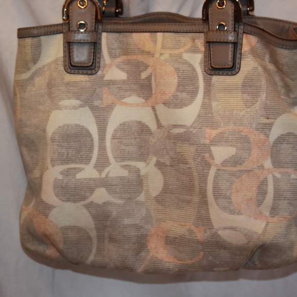 Coach 19268 F19268 Soho Signature Optic Linen Purse - Picture 4 of 7